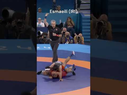 Esmaeili (IRI) is DYNAMIC and High-Scoring  #greco #olympicsport #wrestling #mma #shorts