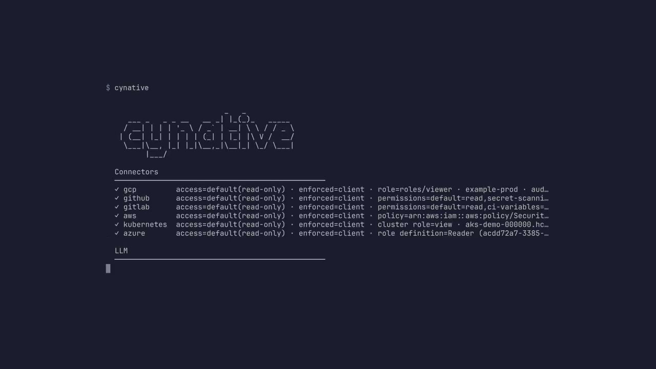 Cynative Security Research Agent demo video