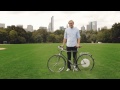 „Išmanusis“ ratas dviračiui – važiavimui automobilio greičiu ir apsauga nuo vagių