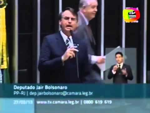 Jair Bolsanaro chama ministra da Dilma de Sapatona 27-03-13