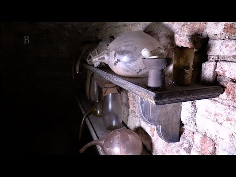 Secret alchemical lab revealed by the flood