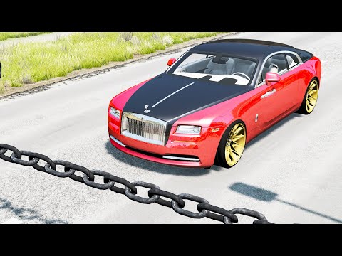 Cars vs Giant Chain - Beamng drive