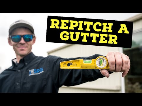 How To Repitch Your Gutter To Fix The Slope | Rain Gutter Fix