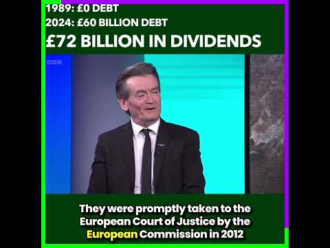 Water companies paid out £72 bn in dividends while getting into £60 bn in debt: we've been robbed