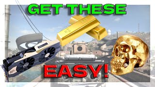 (EASY METHOD!) DMZ: Finding Gold Skulls, Gold Bars, and GPUs EASY! Solo Method! Third Insured Slot!