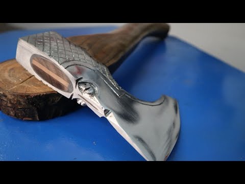 Making Viking Axe from the Cheapest Axe -Antique Hatchet Restoration