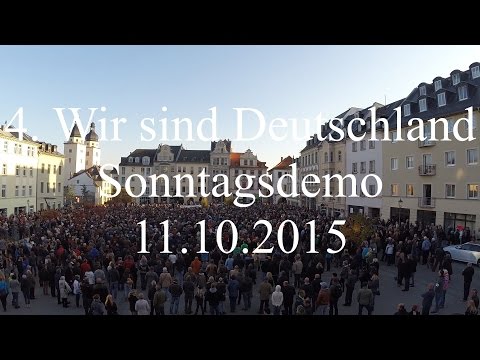 Wir sind Deutschland Kundgebung Plauen vom 11.10.2015 | 4. Sonntagsdemo