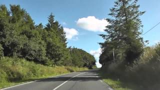 preview picture of video 'Driving On The D8 Between 22390 Bourbriac & 22480 Kerien, Côtes d'Armor, Brittany, France'
