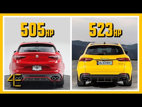 Alfa Romeo Stelvio Quadrifoglio vs Maserati Grecale Trofeo | Car Spec Comparison | 4enthusiasts