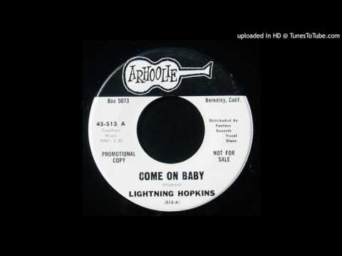 Lightning Hopkins - Come on Baby - Arhoolie Single