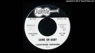 Lightning Hopkins - Come on Baby - Arhoolie Single