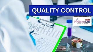 HiGenoMB Crash Course Series Session 8: Quality Control in Molecular Biology Labs