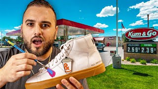 A Gas Station Paid Me $5,000 To Paint Their Shoes
