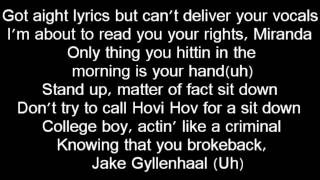 Diggy Simmons - What You Say To Me (Lyrics) J. Cole Diss