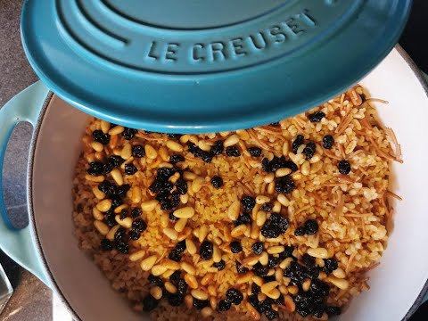 The Perfect Bulgur Rice Pilav Der perfekte Bulgurreis als Beilage vegan mit Pinien und Korinthen