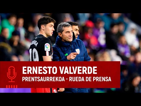 Imagen de portada del video Ernesto Valverde | post Real Valladolid CF 1-3 Athletic Club | J26 LaLiga