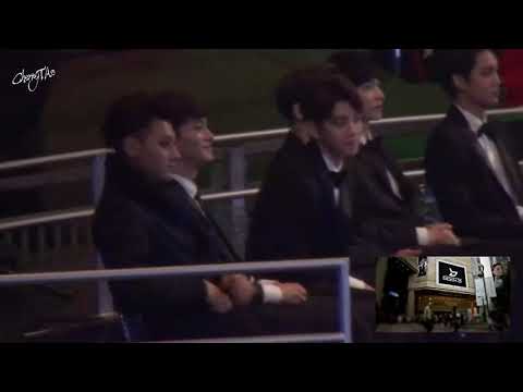 141203 EXO reaction to BTS vs Block B MAMA 2014