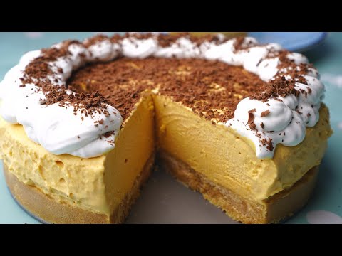 CHEESECAKE de LUCUMA sin HORNO | Receta super facil y deliciosa