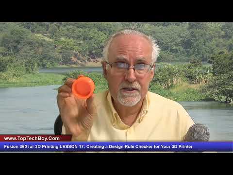 Fusion 360 for 3D Printing LESSON 17: Creating a Design Rule Checker for 3d Printing