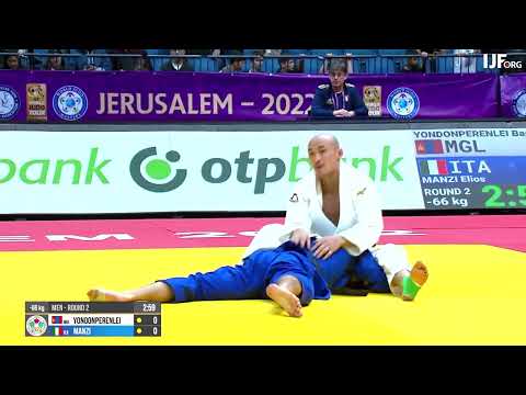 Masters 2022. 66 kg. R2. YONDONPERENLEI Baskhuu (MGL) - MANZI Elios (ITA)