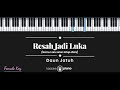 Resah Jadi Luka - Daun Jatuh (KARAOKE PIANO - FEMALE KEY)