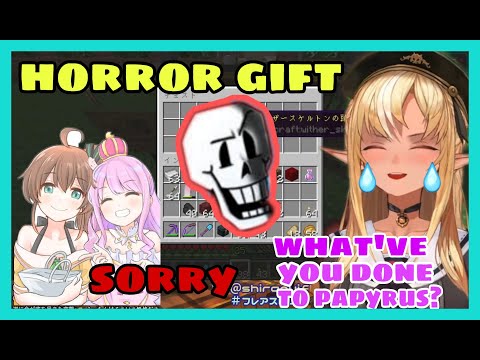 Shiranui Flare Shocked By Matsuri n Luna Apologize Gift | Minecraft [Hololive/Eng Sub]