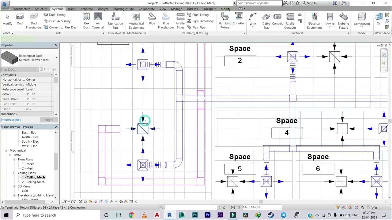 Revit MEP HVAC Time-lapse