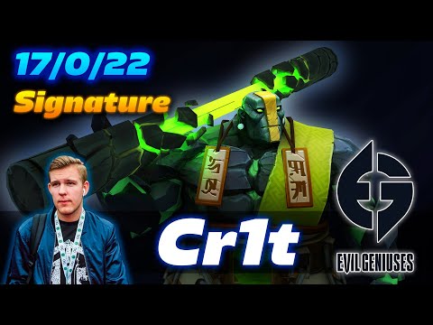 EG.Cr1t- Earth Spirit Signature [17/0/22] - Dota 2 Pro Gameplay [Watch & Learn]