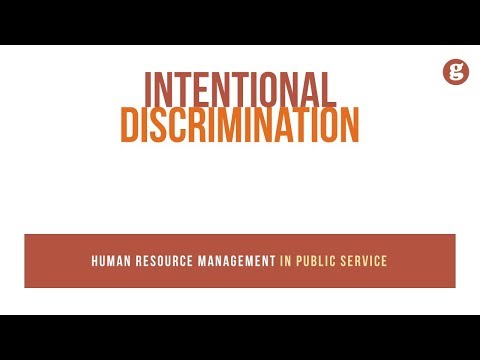 Intentional Discrimination