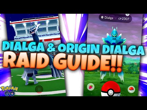 DIALGA AND ORIGIN FORME DIALGA RAID BEST COUNTERS AND TIPS!!  Pokémon GO Raid Guide!