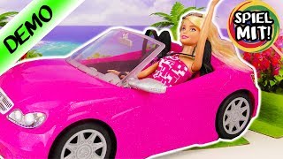 Barbie Cabrio | Schickes Auto für Barbie & beste Freundinnen | Barbie Puppen spielen deutsch