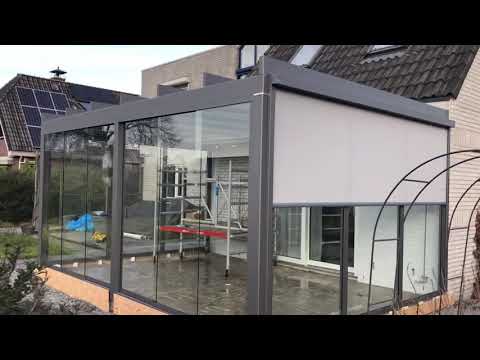 Terrasoverkapping van merk Weinor geplaatst op 23 december 2018. De Terazza Pure.