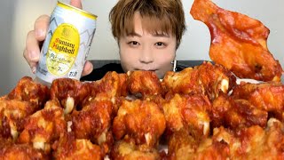 ASMR 辛味チキン🍗 【咀嚼音/Mukbang/Eating Sounds】【日本語字幕】