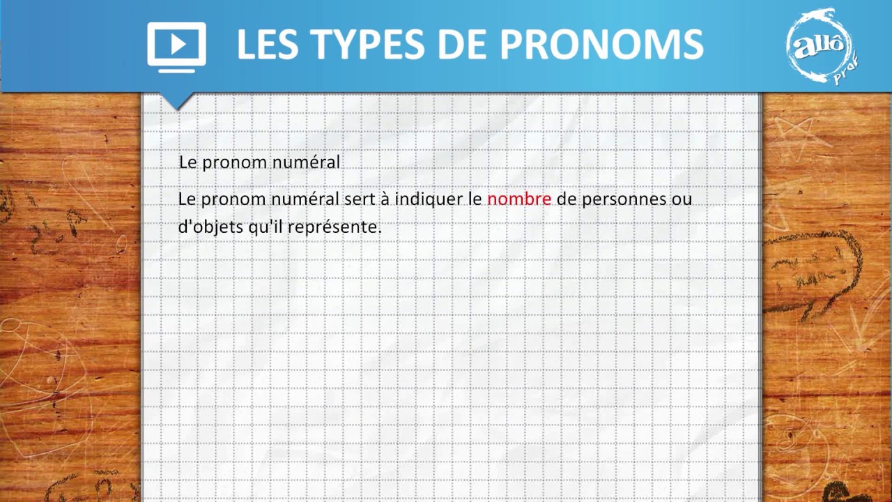 Les types de pronoms
