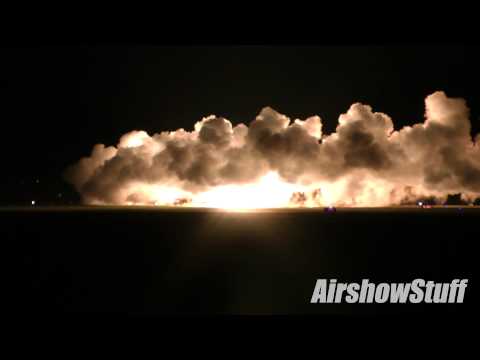 Jet-Powered School Bus Night Show - Battle Creek Airshow 2015
