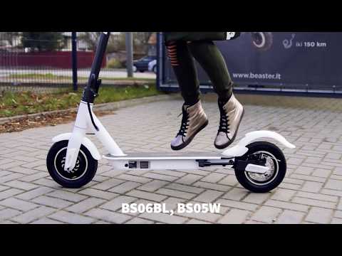 Elektrinis paspirtukas Beaster Scooter BS06BL 350 W, 36 V, 8 Ah, juodas video