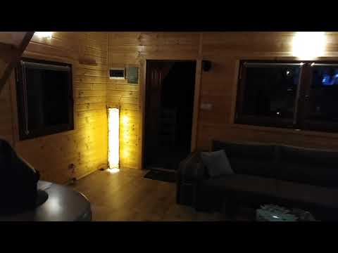 Domek Letniskowy Sowiniec nocą