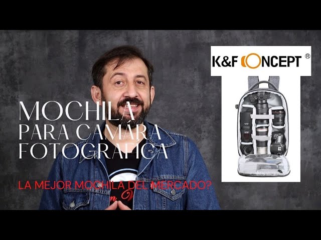 Vídeo relacionado con K&F CONCEPT Mochila de Cámara 13L, Ligera e Impermeable, para Fotos Profesionales, Compatible con Sony Canon Nikon, Incluye Bolsillos Frontales y Porta Trípode