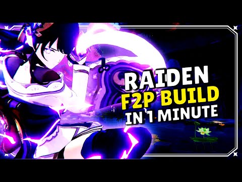 Raiden Shogun F2P Build In 1 Minute