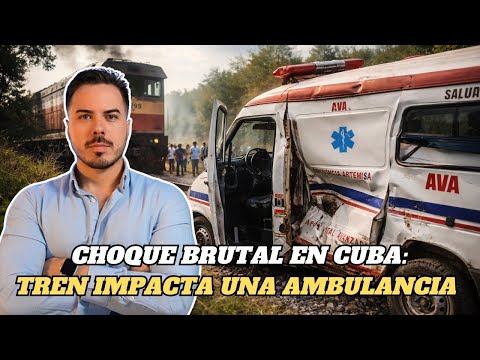 Ambulancia vs tren en Artemisa: el accidente que pudo terminar en tragedia