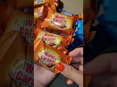Chocolate Opening Video,Mister Choc, Wafer & Caramel Minis, Mouth watering #chocolate  #shorts