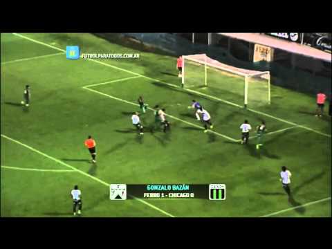 Gol de Bazán.Ferro 1 Chicago 0.Fecha 17.Torneo Primera B Nacional.FPT