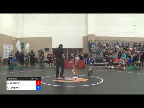 60 Lbs Quarterfinal Alana Capogna Team New York Vs Karleigh Langley Team South Carolina