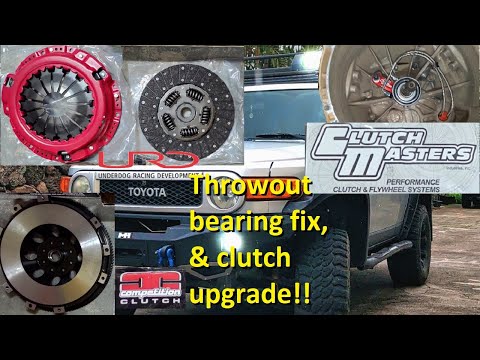 07 FJ Cruiser(05-15 Tacoma) Throw-out Bearing fix/upgrade, Stage 2 URD clutch, transmission removal