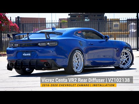Vicrez Centa VR2 Rear Diffuser vz102138 | Chevrolet Camaro 2016-2023 | Installation
