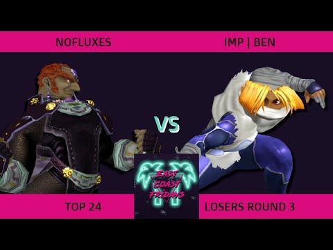 NoFluxes (Ganondorf) vs. IMP | Ben (Sheik) - ECF 172 Top 24 Losers Round 3 SSBM