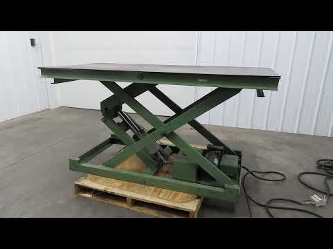 American Hydraulic Scissor Lift Table 4000lb 33x72" Top 36" Travel 3Ph Sku: 280029