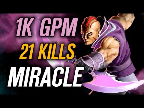 Miracle • Anti-Mage • 21 kills • 1K GPM— Pro MMR Gameplay Dota 2