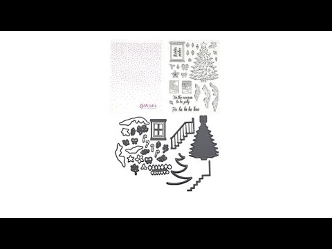 Crafter's Companion Christmas Tree Stamps, Dies and Fold...