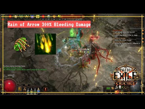 PoE 3.21 Crucible  | Bleed RoA Gladiator Writhing Invitation